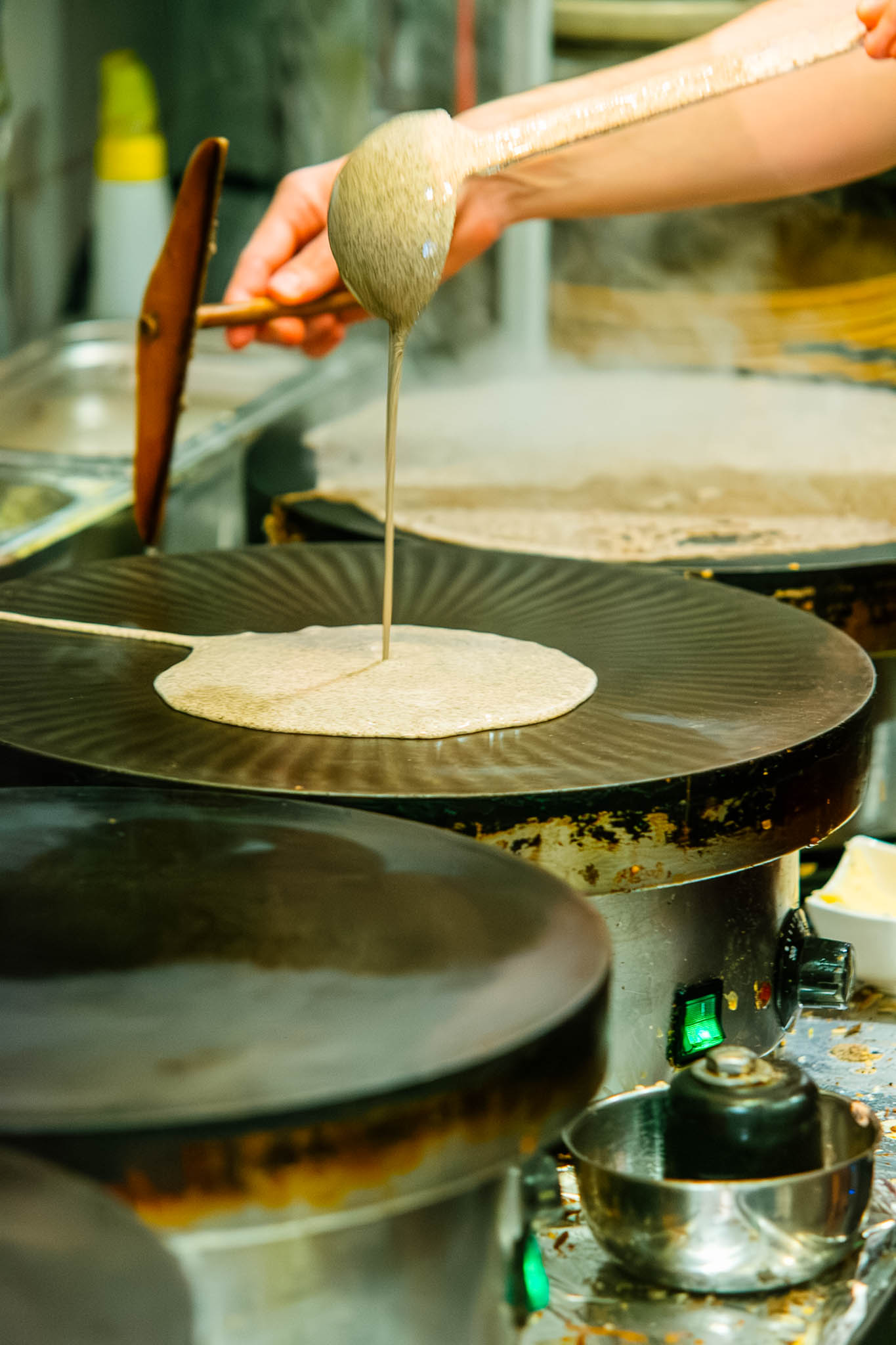 Zubereitung eines Crepes
