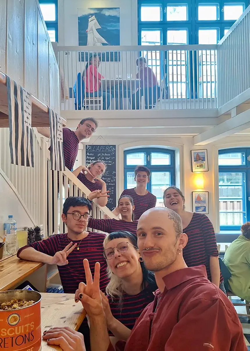 Teamfoto von Ti Breizh Mitarbeiter